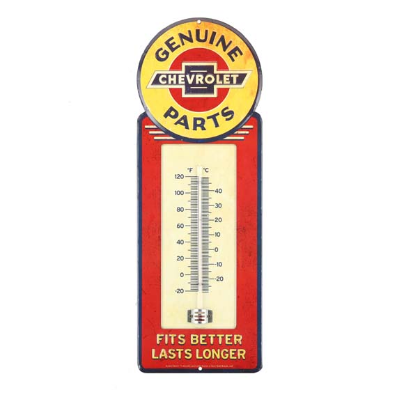 Picture of Chevrolet 23184005-S Tin Thermometer - 5.5 x 15.5 x 0.75 in.