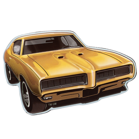 Picture of Chevrolet 120038-S 1968 Pontiac Embossed Tin Magnet