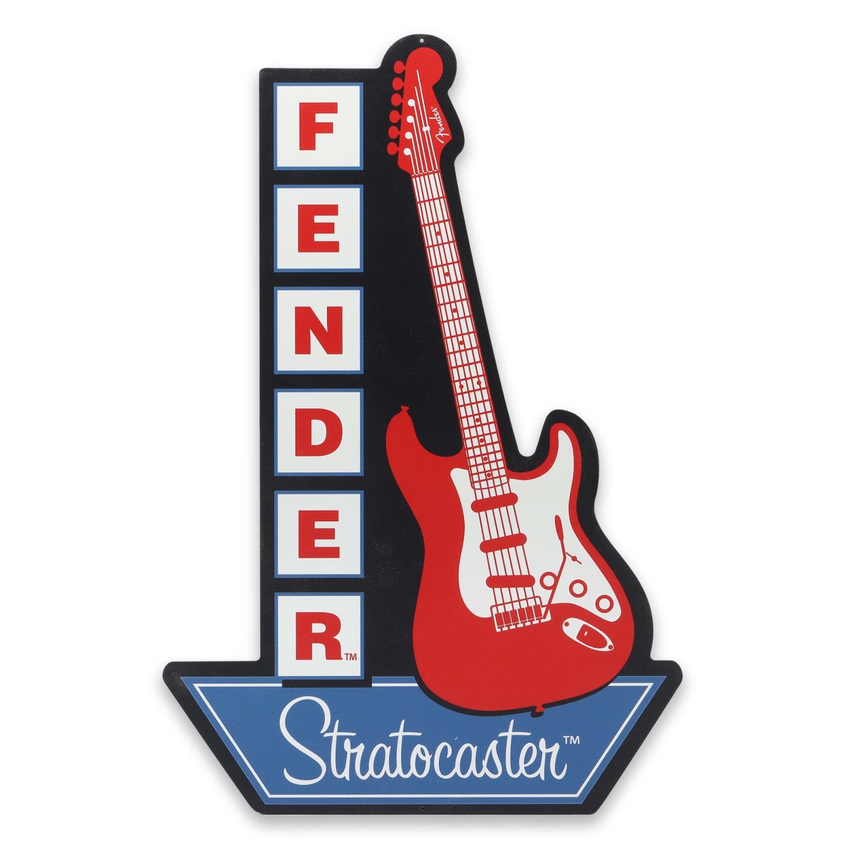 Picture of Fender Musical Instruments Corporation 90215907 Fender Stratocaster Guitars Weather-Resistant Metal Sign