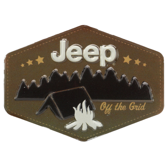 Picture of Jeep 90164359-S Camping Embossed Tin Magnet