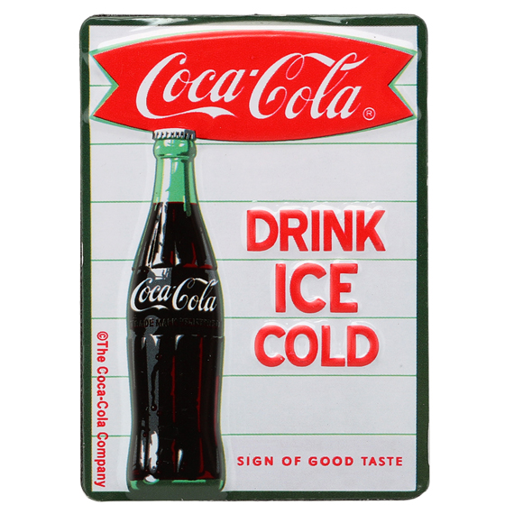 Picture of Coca-Cola 90144148-S Drink Ice Cold Embossed Magnet