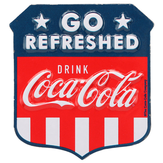 Picture of Coca-Cola 90169949-S Go Refreshed Embossed Tin Magnet