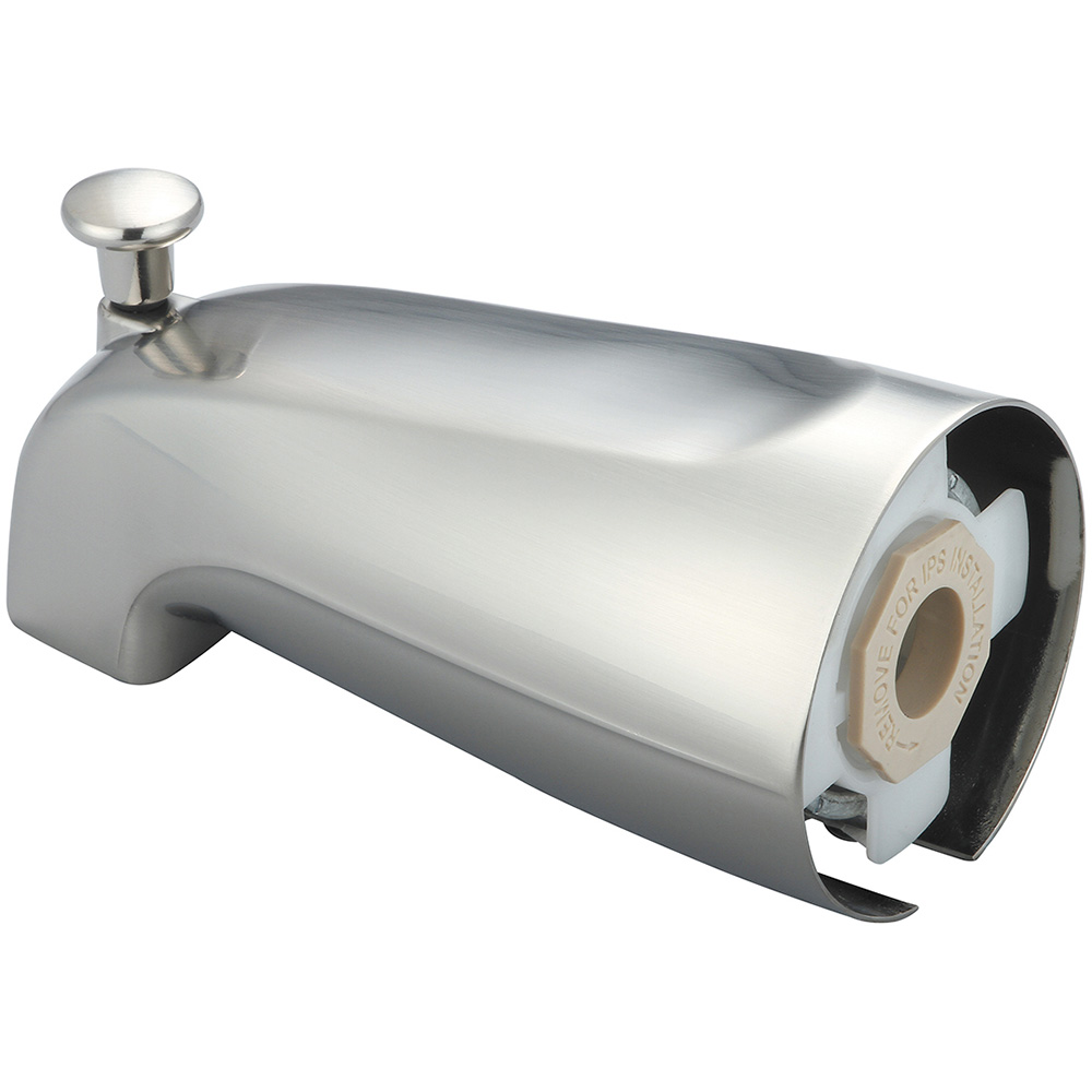 Picture of Olympia OP-640018-BN Combo Diverter Tub Spout - Brushed Nickel