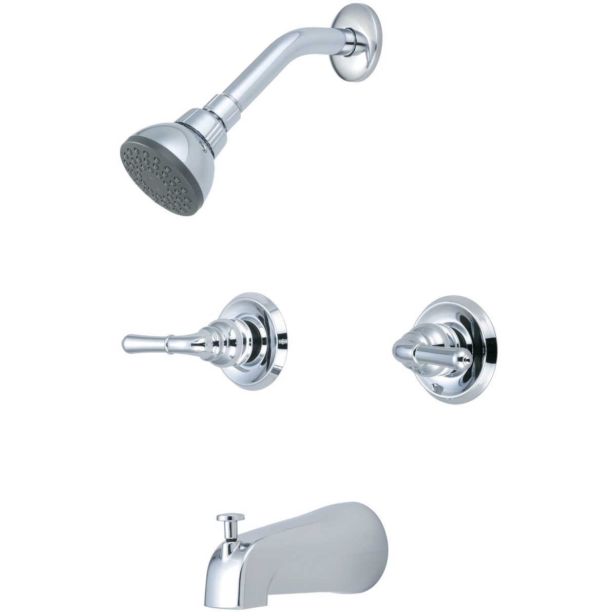 Picture of Elite P-1230 Two Handle Tub & Shower Set - Chrome