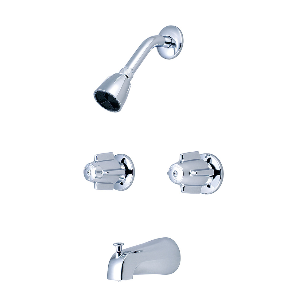 Picture of Central Brass 0997 Two Handle Tub & Shower Set - Polished Chrome