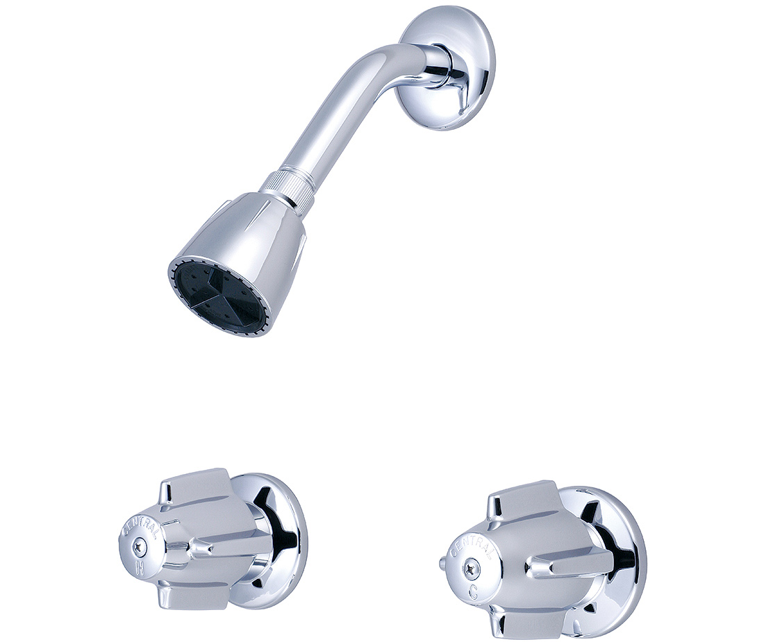 Picture of Central Brass 80926 Two Handle Shower Set - Polished Chrome