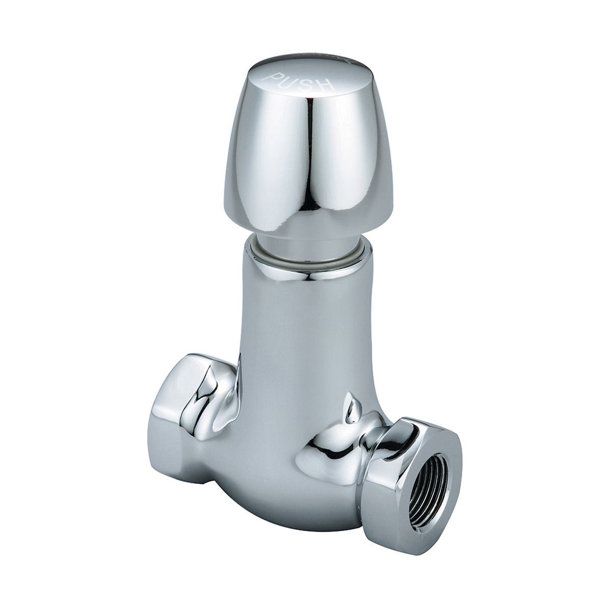 Picture of Central Brass 0336-N2-3-8 Central Brass Slow-Close Straight Stop - Polished Chrome