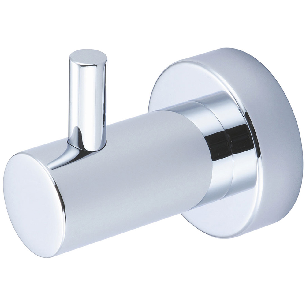 Robe Hook, Polished Chrome, Weight: 1.46