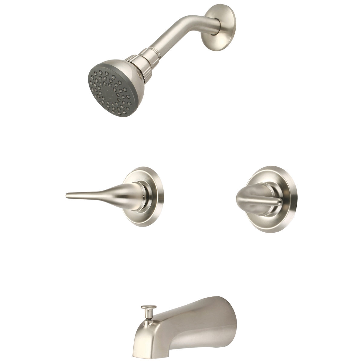 Picture of Accent P-1250-BN Two Handle Tub & Shower Set - Brushed Nickel