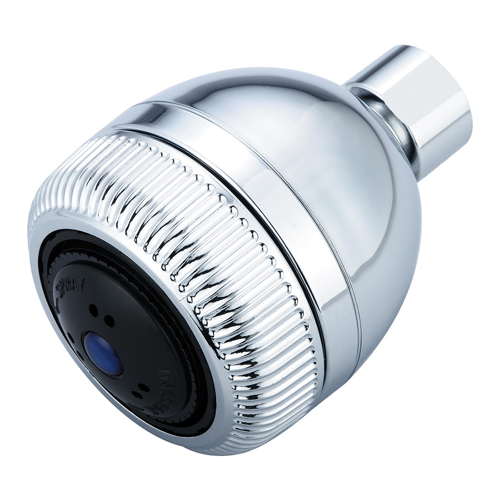 Three Functions Pulsating Showerhead, Polished Chrome, Weight: 0.6