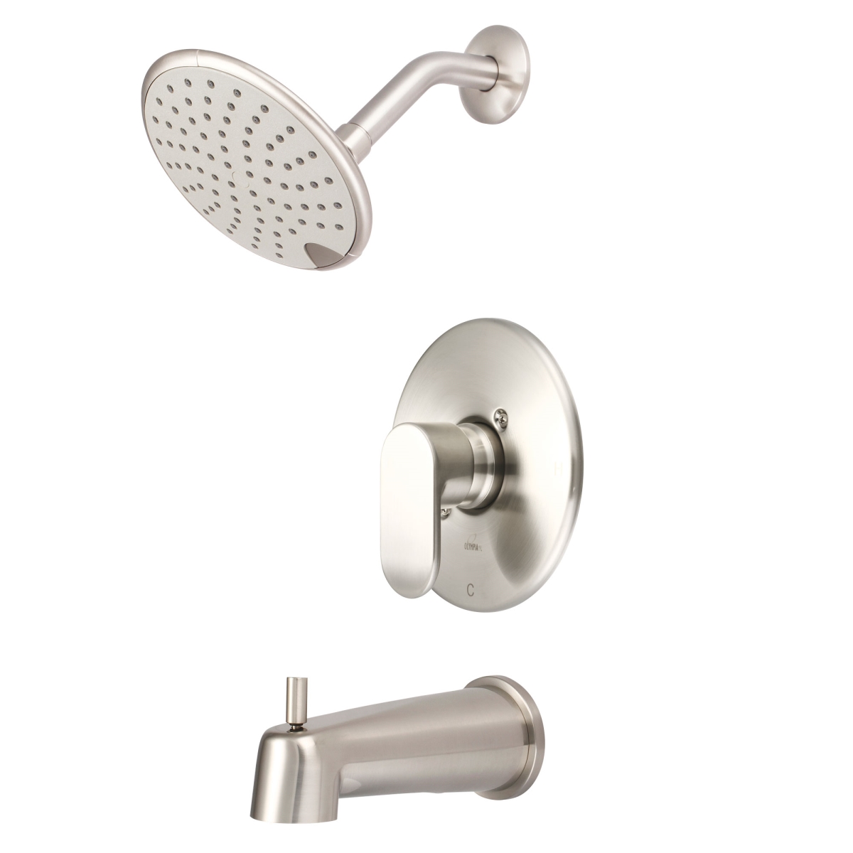 Single Handle Tub & Shower Trim Set, PVD Brushed Nickel