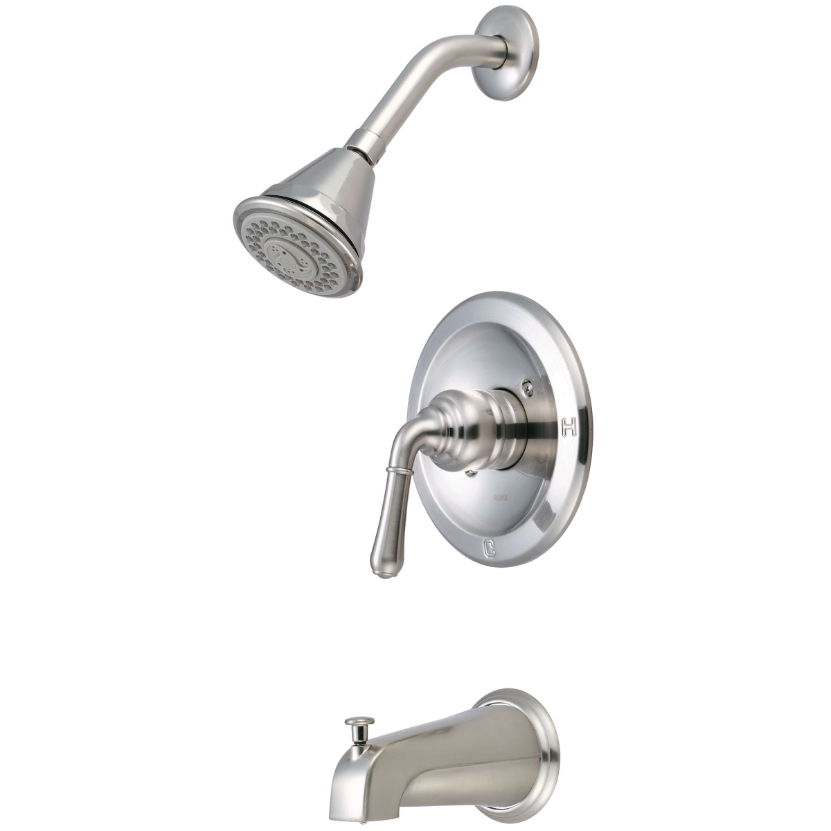 Single Handle Tub & Shower Trim Set, PVD Brushed Nickel