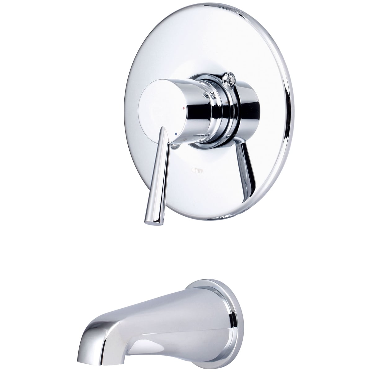 Single Handle Tub Trim Set, Wallmount, Polished Chrome, Style: Modern