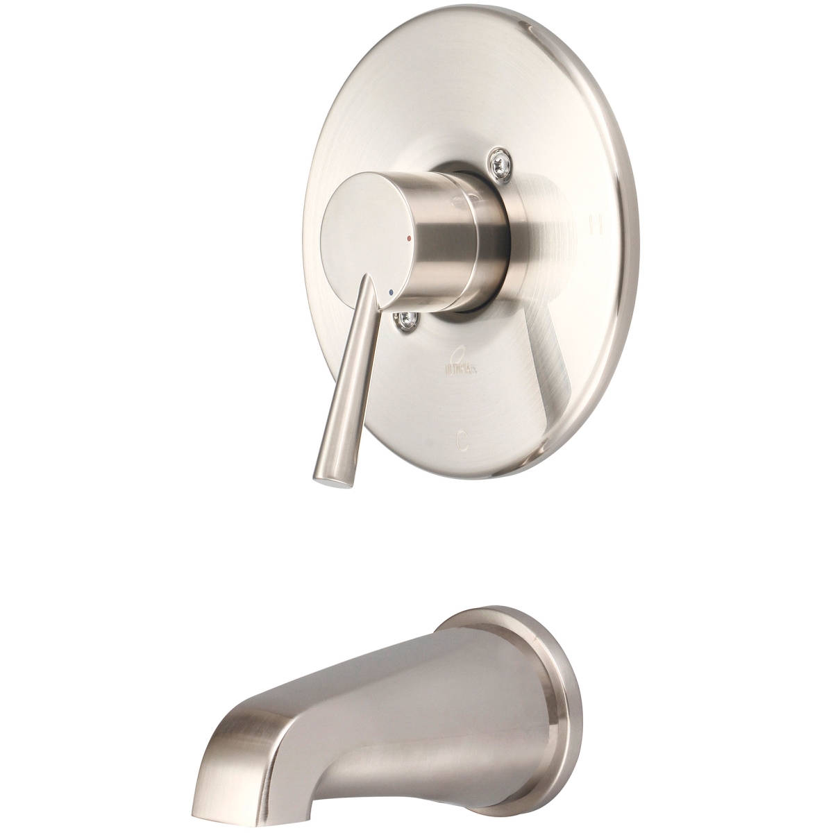 Single Handle Tub Trim Set, PVD Brushed Nickel