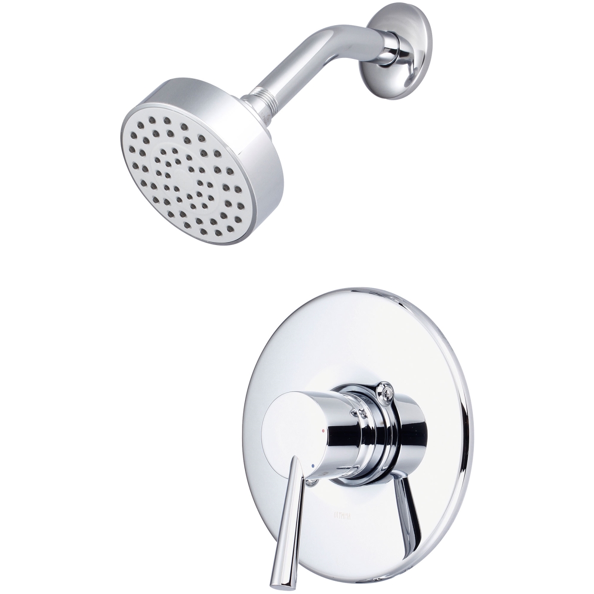 Single Handle Shower Trim Set, Wallmount, Polished Chrome
