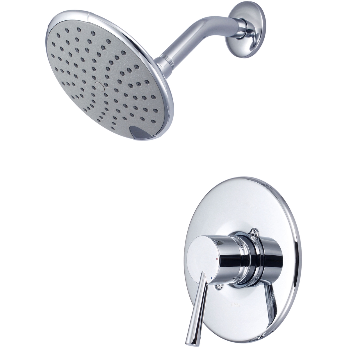 Single Handle Shower Trim Set, Wallmount, Polished Chrome