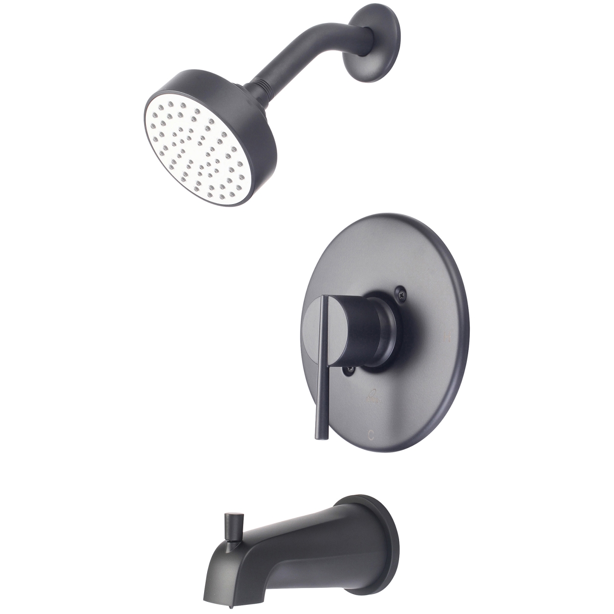 T-2380-MB Single Handle Tub & Shower Trim Set, Matte Black