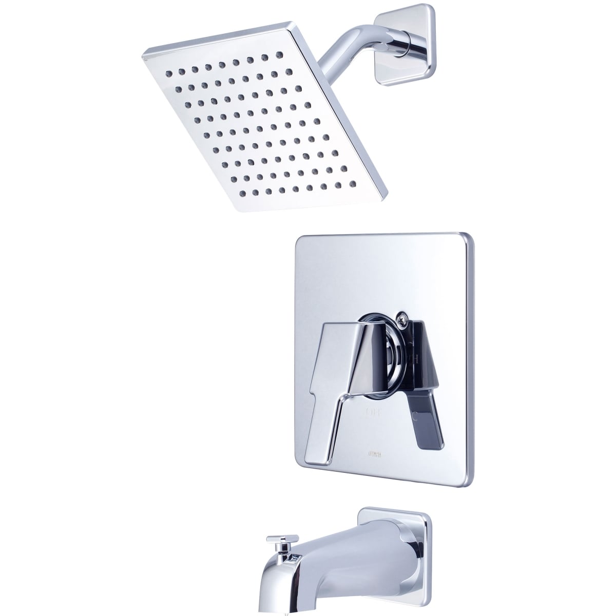 Single Handle Tub/Shower Trim Set, Wallmount, Polished Chrome