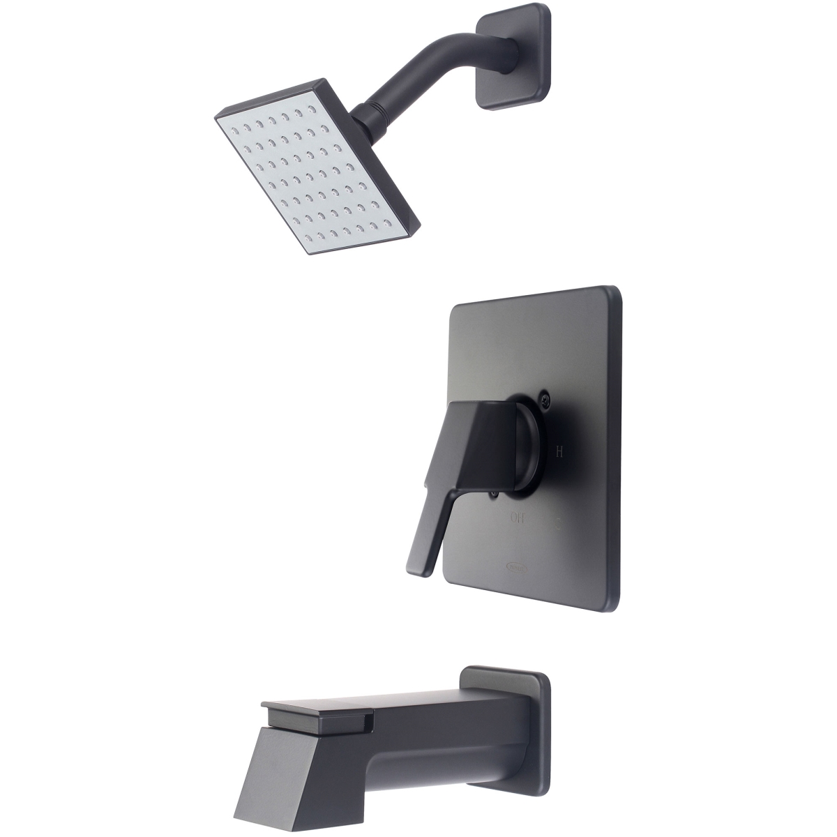 T-2398-MB Single Handle Tub & Shower Trim Set, Matte Black
