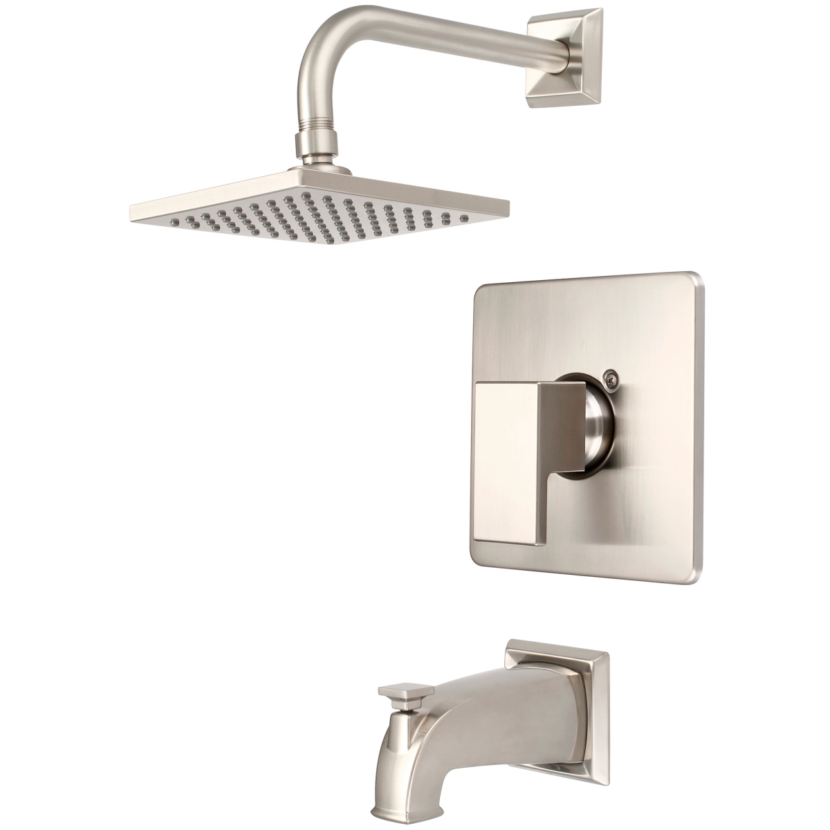 T-4MO100-BN Single Handle Tub & Shower Trim Set, PVD Brushed Nickel