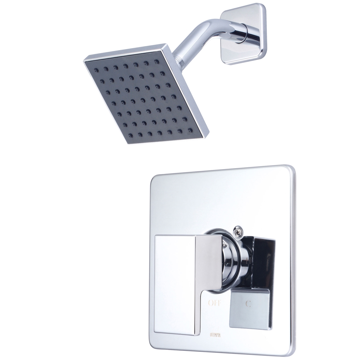 1-Handle Shower Trim Set, Polished Chrome,Brushed Nickel,Matte Black