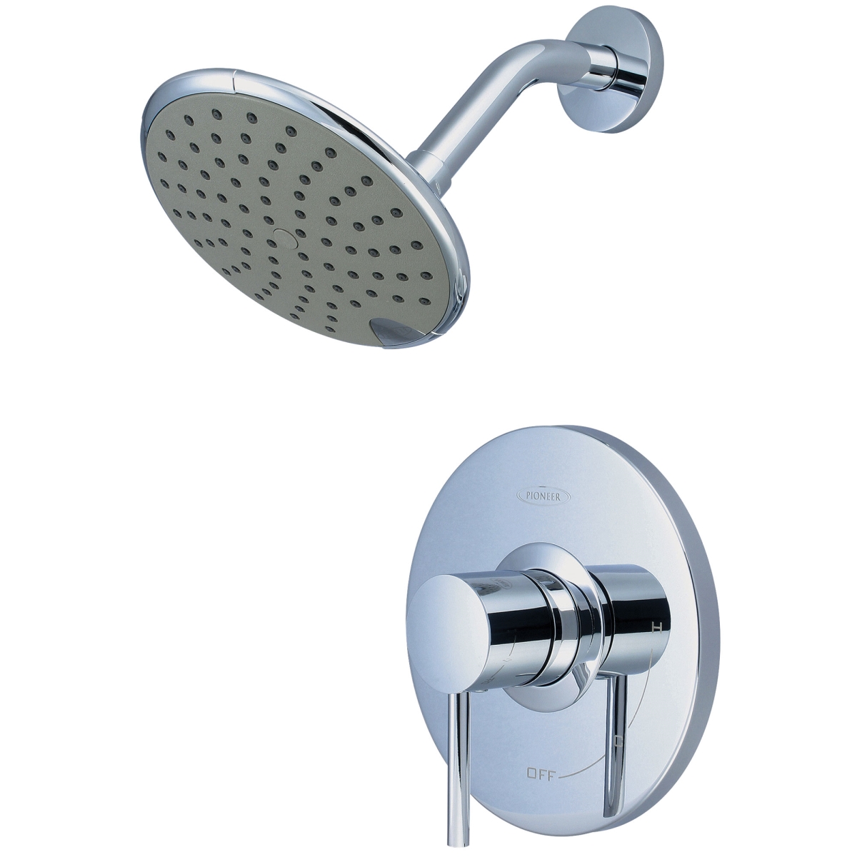 1-Handle Shower Trim Set, Polished Chrome,Brushed Nickel, Wall