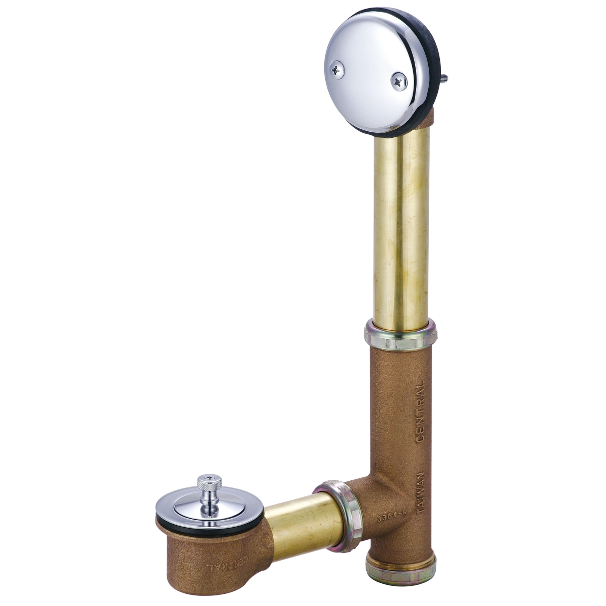 Picture of Central Brass 1645-PR Multi-Tub Centralift Lift & Turn Drain&#44; Chrome
