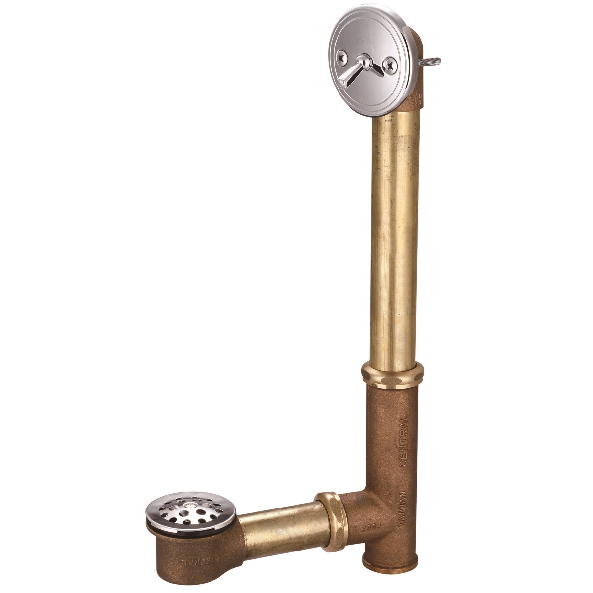 Picture of Central Brass 1665-XP17 Multi-Tub Trip Lever Bath Drain&#44; Chrome