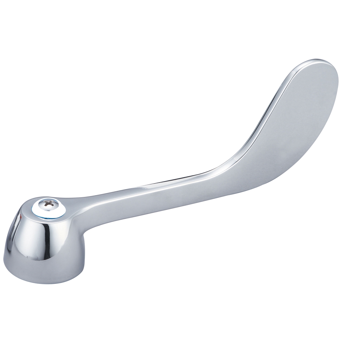 6 in. Wrist Handle with Blue Index Ring & Screw-Cold, Chrome