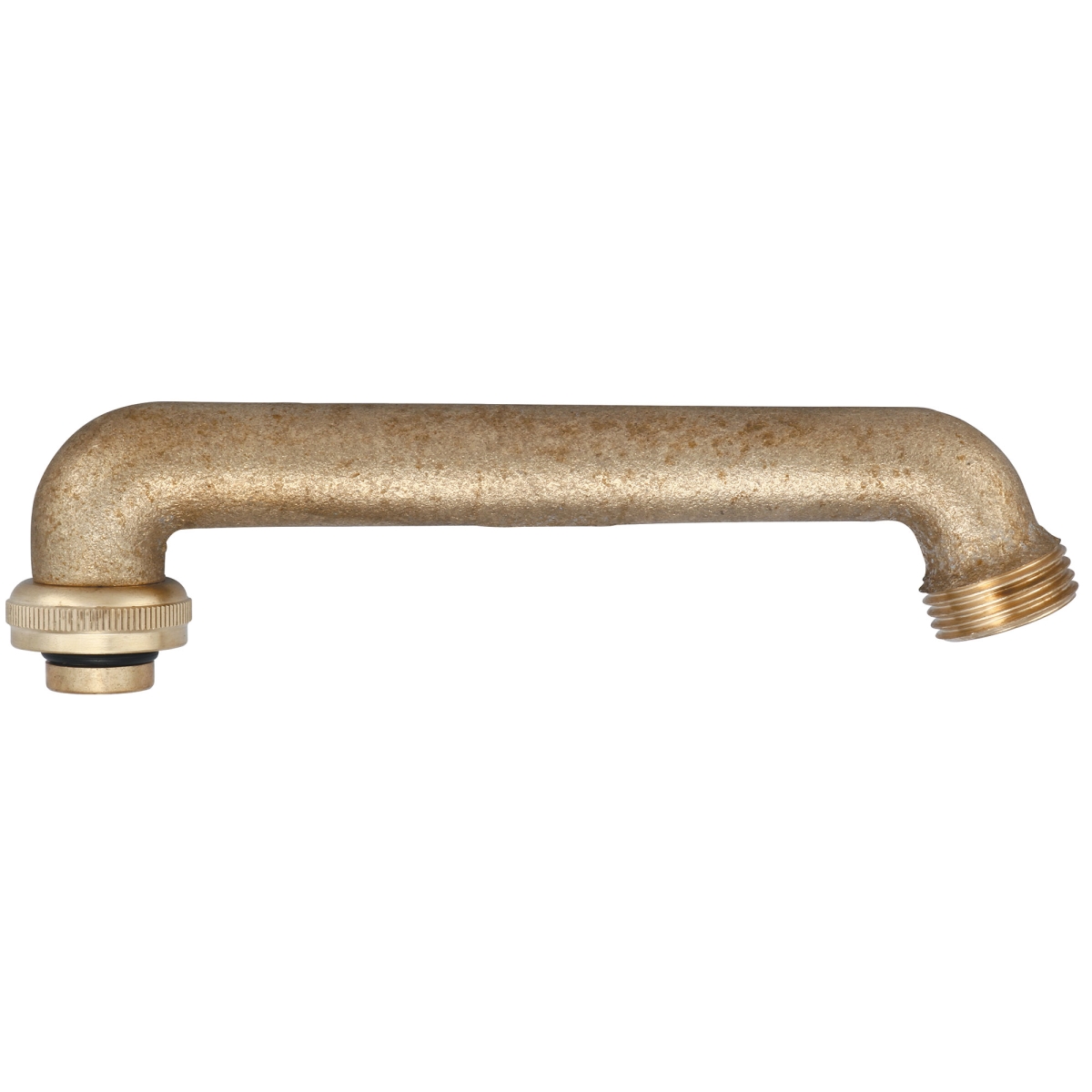 Picture of Central Brass SU-2929-01 6 in. Swivel Cast Brass Spout with Hose End Rough Brass&#44; Rough Brass