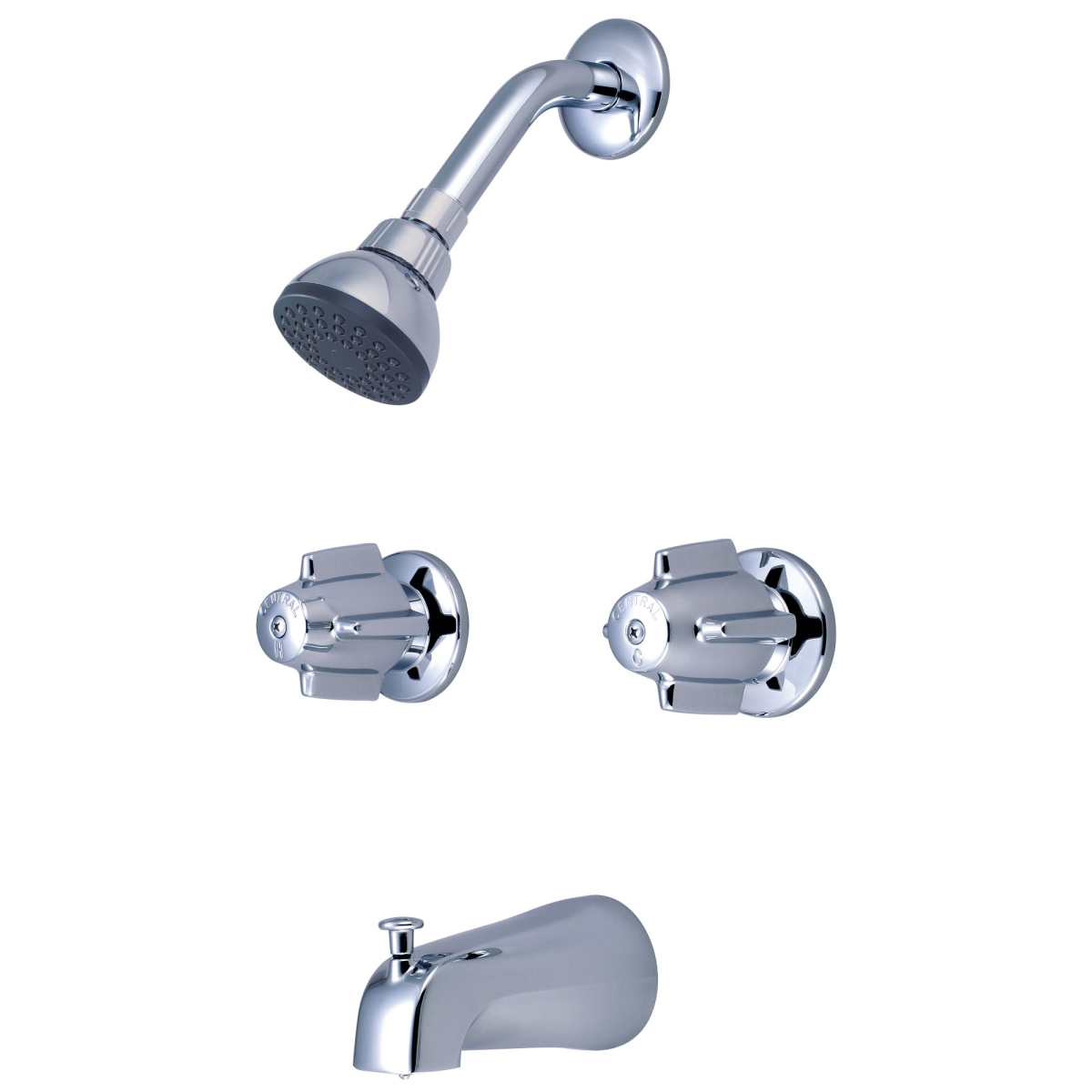 Picture of Central Brass 80997 Two Handle Tub & Shower Set&#44; Chrome