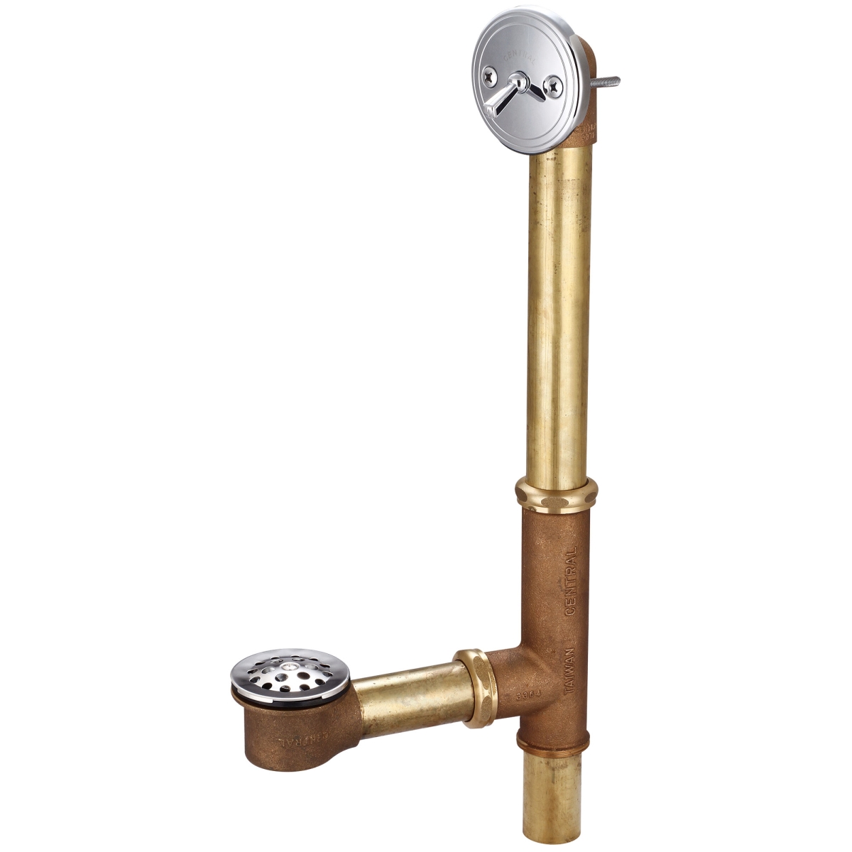 Picture of Central Brass 1665-WX Multi-Tub Trip Lever Bath Drain&#44; Chrome