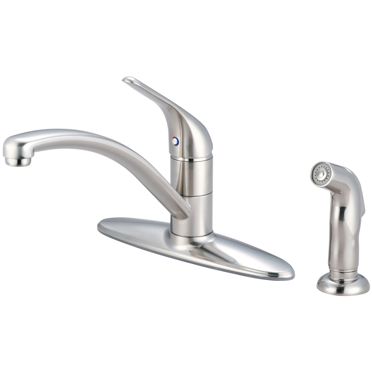 2LG161-BN Single Handle Kitchen Faucet, PVD Brushed Nickel -  Pioneer