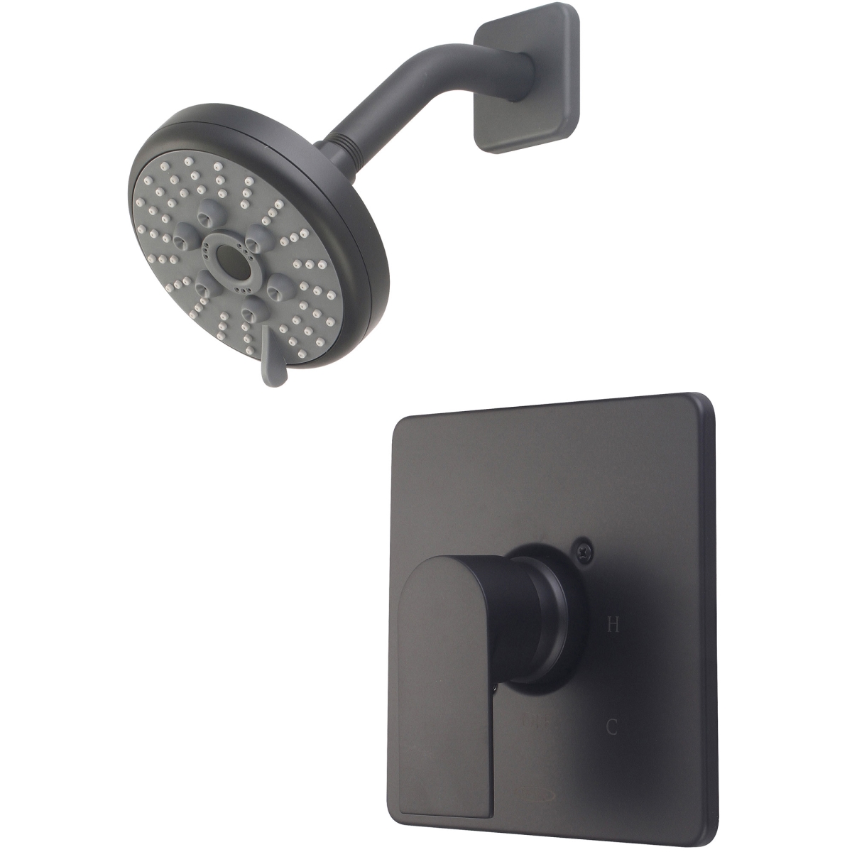 Single Handle Shower Trim Set, Matte Black