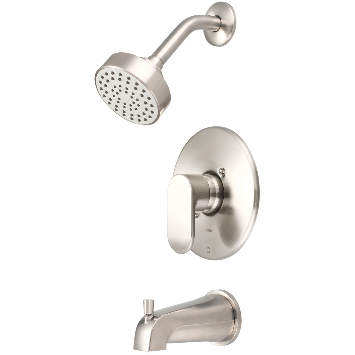 Single Handle Tub & Shower Trim Set, PVD Brushed Nickel