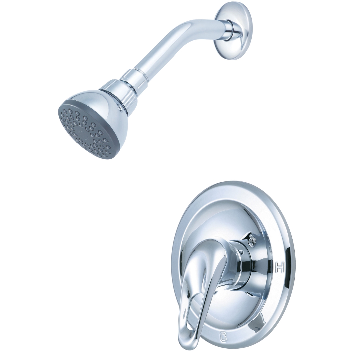 Single Handle Shower Trim Set, Wallmount, Polished Chrome