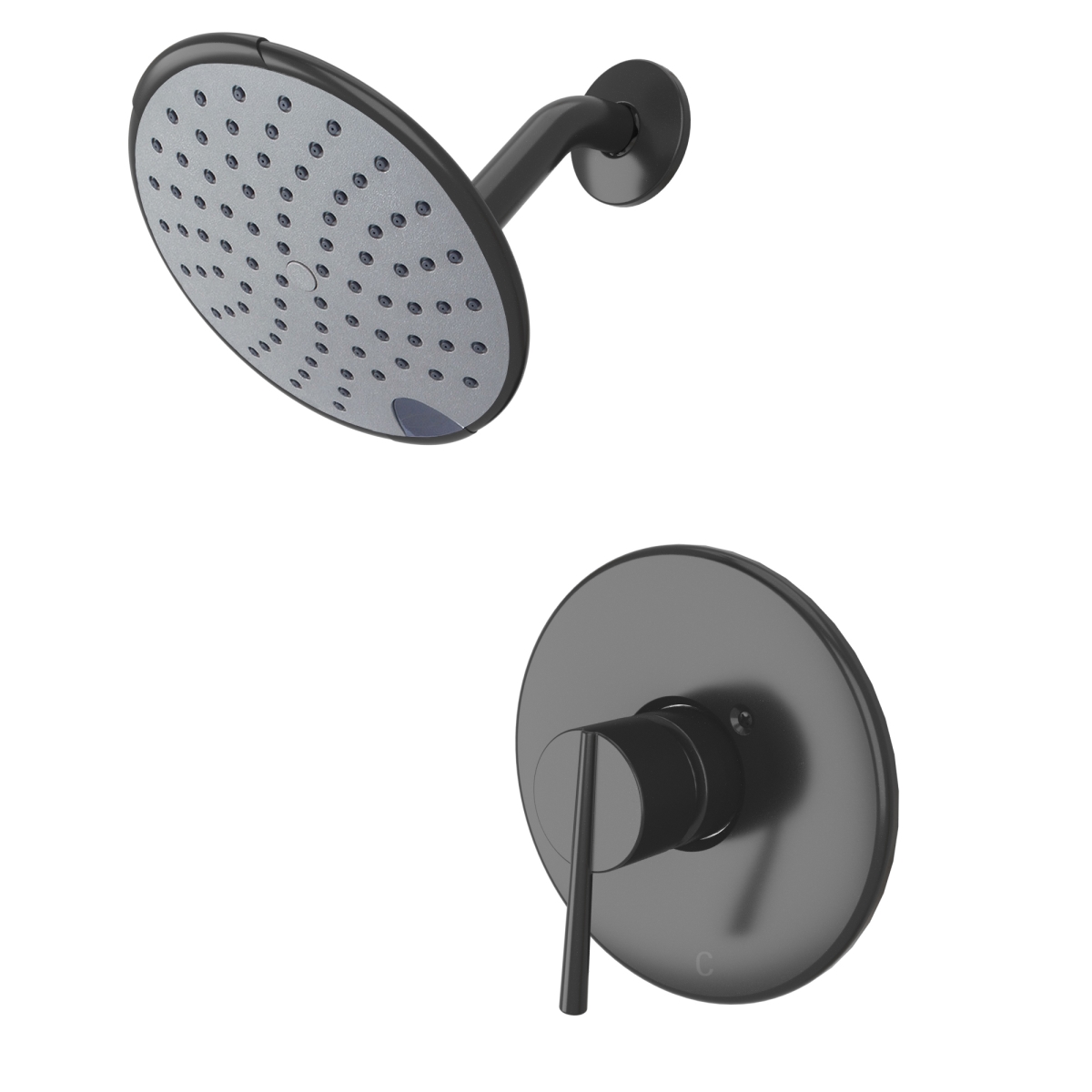 T-2385-MB Single Handle Shower Trim Set, Matte Black