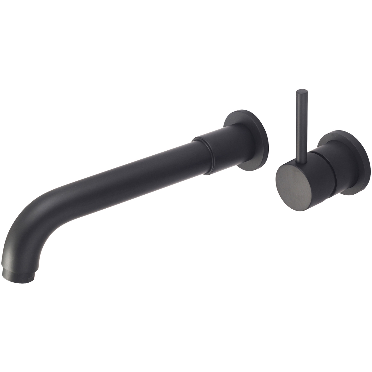 4MT840-MB Single Handle Wall Mount Roman Tub Set, Matte Black