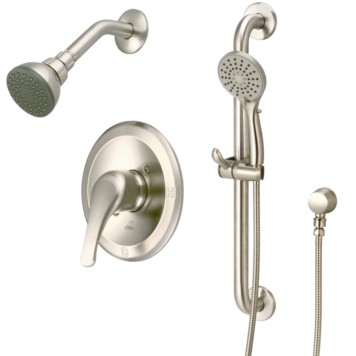 TD-2302-ADA-BN Single Handle Shower Trim Set with Handheld, PVD Brushed Nickel
