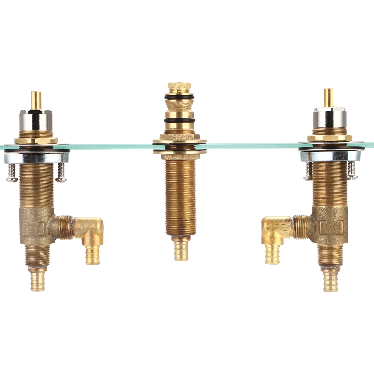 P-1131B-CP Two Handle Roman Tub Valve Set, Chrome