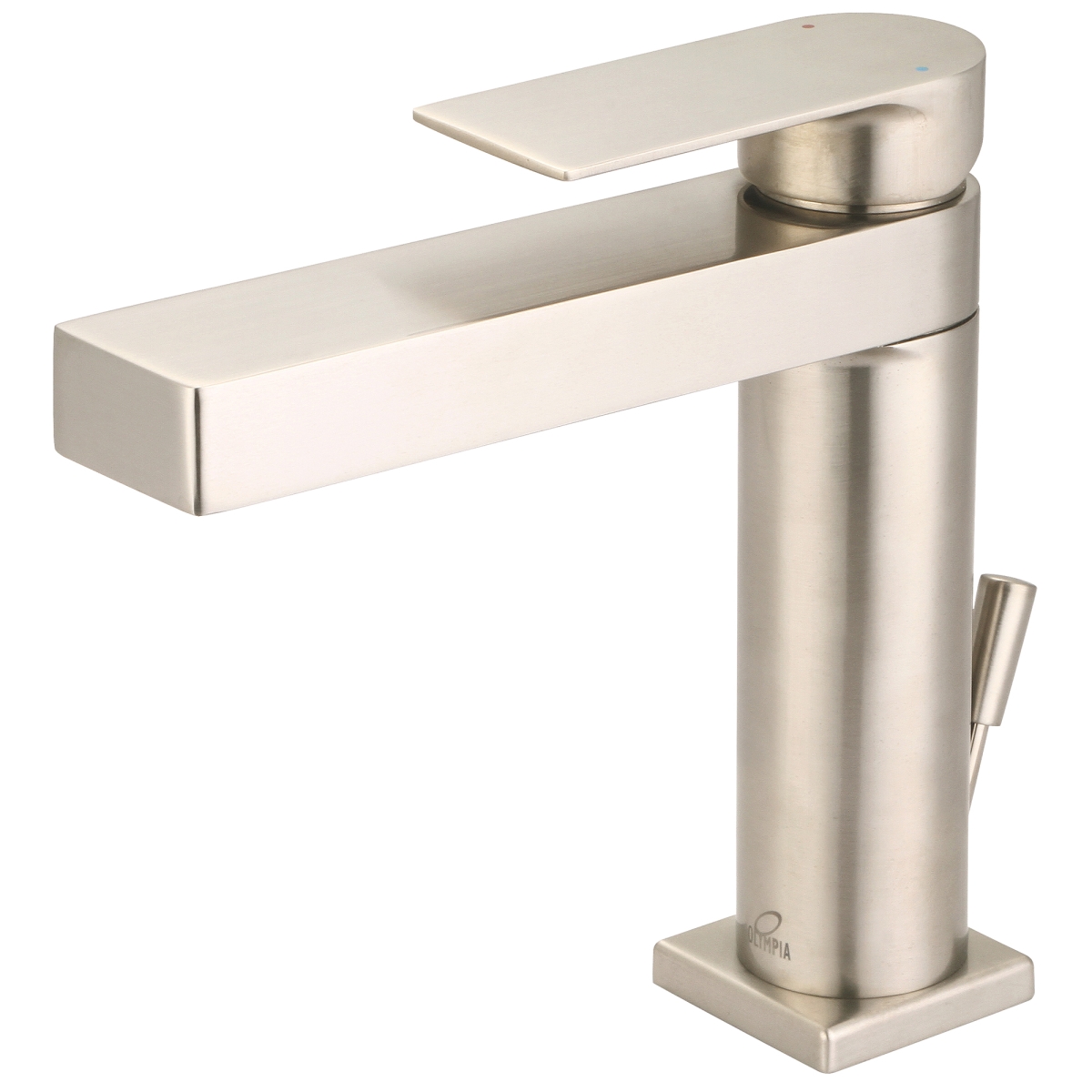 Picture of Olympia L-6000-BN Single Handle Lavatory Faucet in PVD&#44; Brushed Nickel