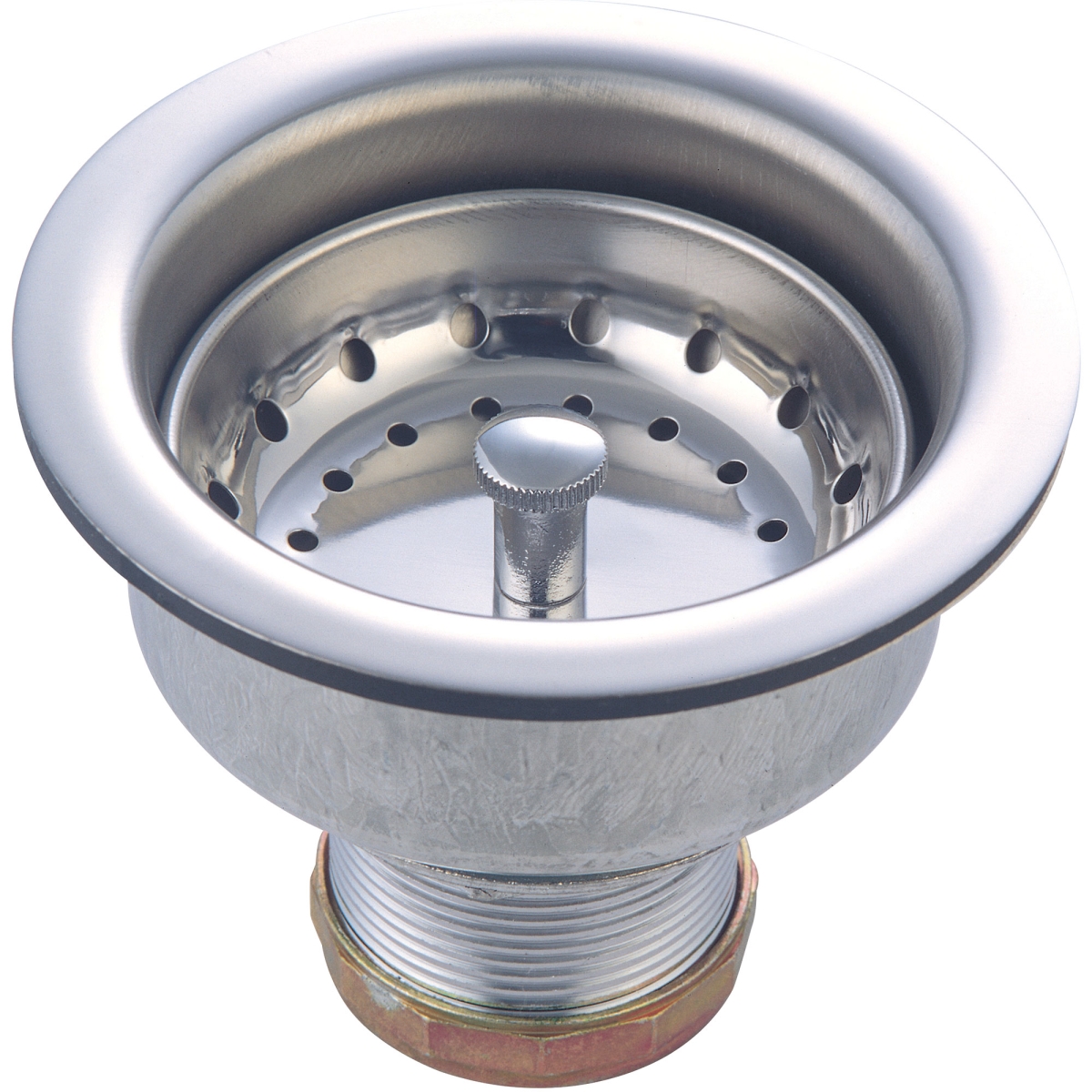 ACS-300400 Stainless Steel Double Cup Basket Strainer, Chrome
