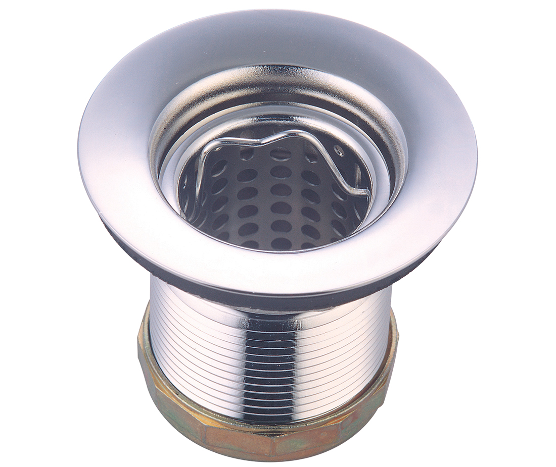 Stainless Steel JR. Duo Basket Strainer, Chrome
