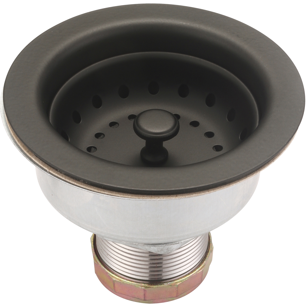 ACS-300400-MB Stainless Steel Double Cup Basket Strainer, Matte Black