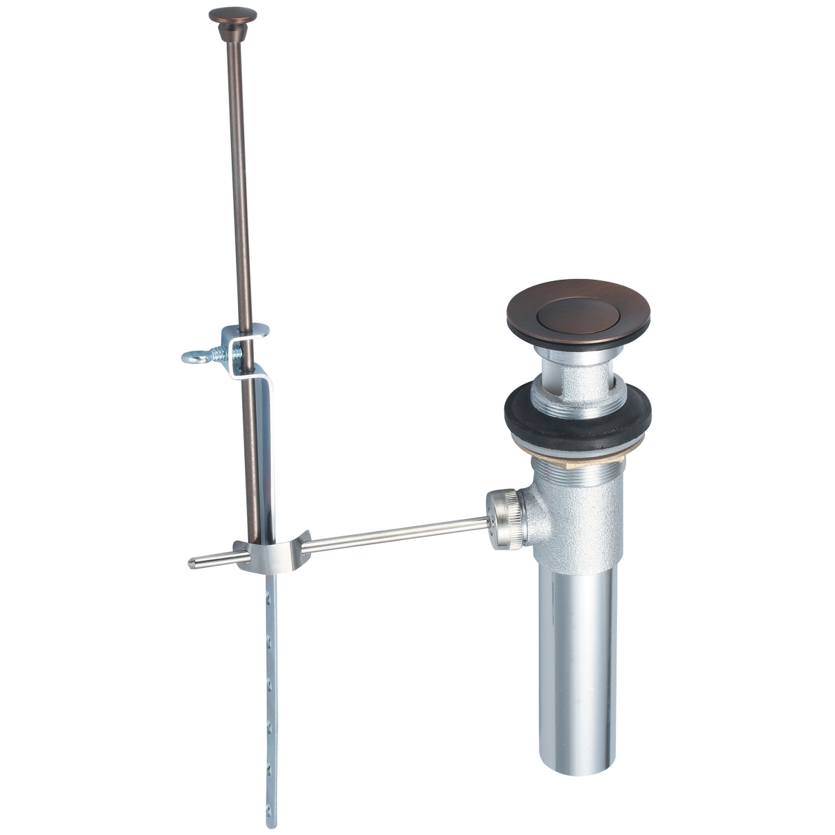 OP-630002-ORB Brass Pop-Up Drain Assembly, Oil Rubbed Bronze