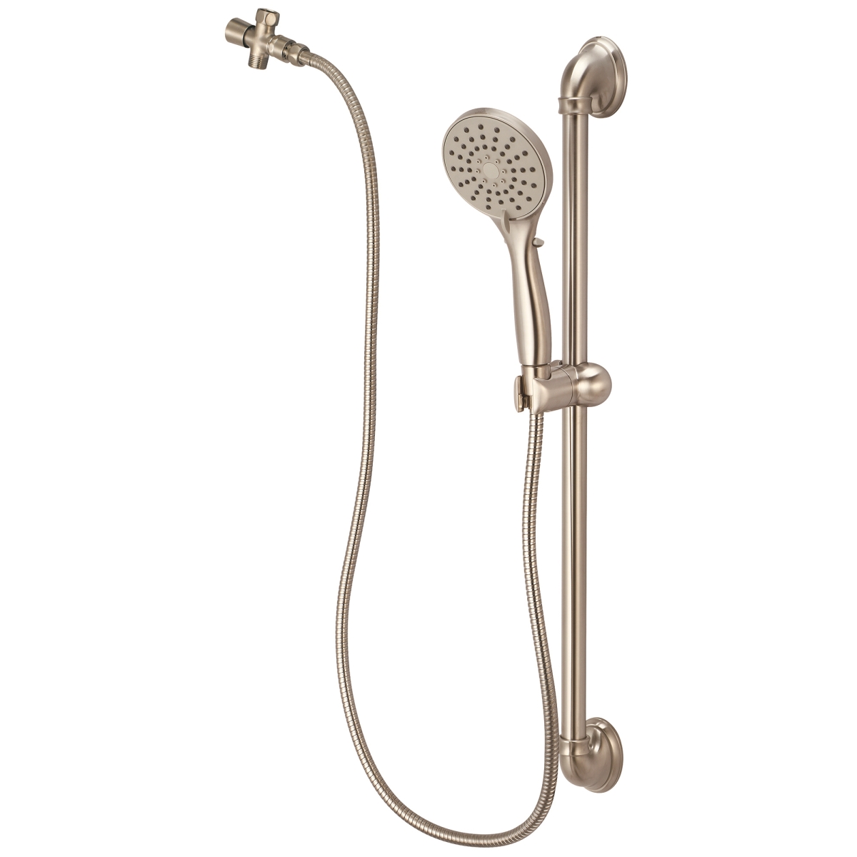 Handheld Shower Set, Wallmount, Brushed Nickel, Weight: 2.1