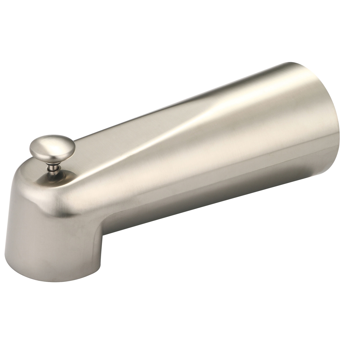 Extended Combo Diverter Tub Spout, PVD Brushed Nickel