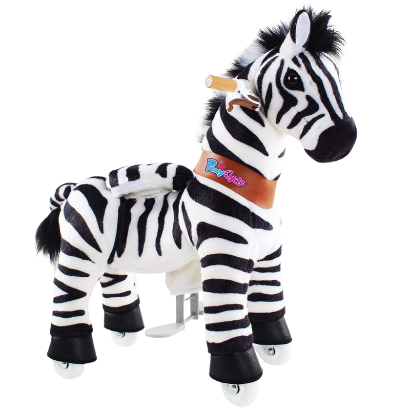 Ride On Zebra Toys, Black & White - Small