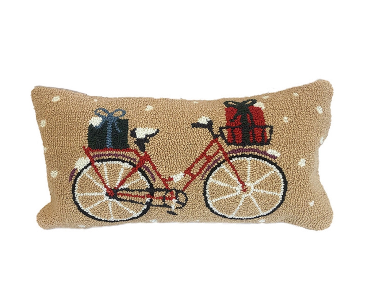 26469P Presents On Bike Pillow Size 12X24