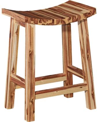 Picture of Powell D1020B16CS 24 x 20 x 12.25 in. Dale Saddle Counter Stool, Light Natural